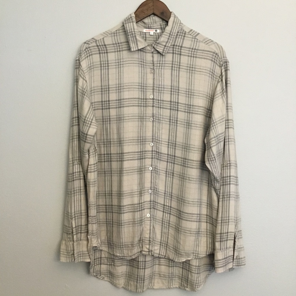 Sundry Destinations Oversized Button Front Shirt … - image 2